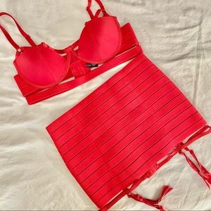 Oh La La Cheri Bra and Garter Belt Set